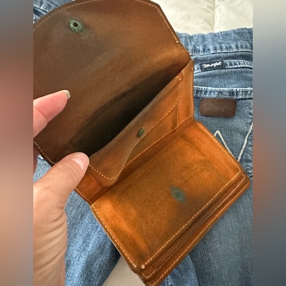 Vintage Distressed Leather Biker Wallet - Picture 5 of 12